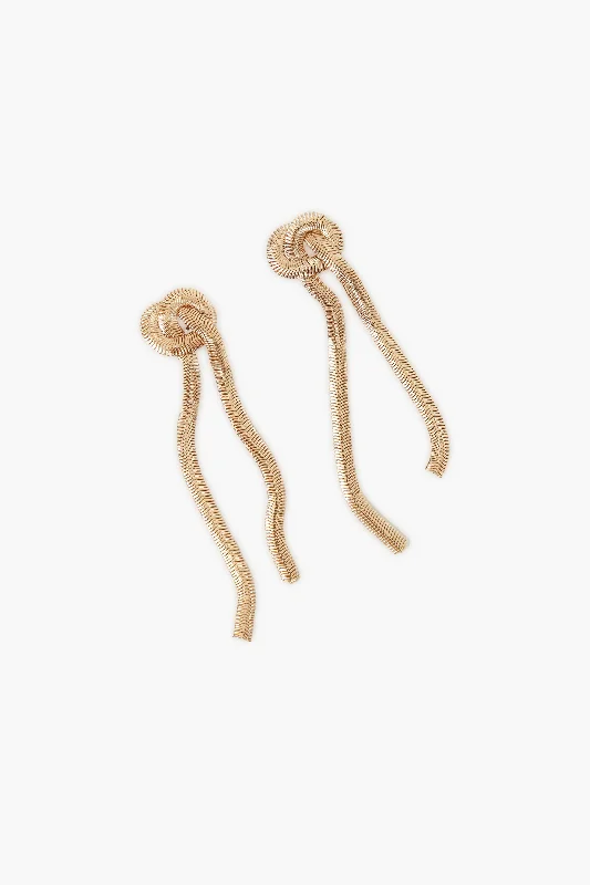 Heavy Duty Drop Earrings for Durability -Gold Zach Earrings