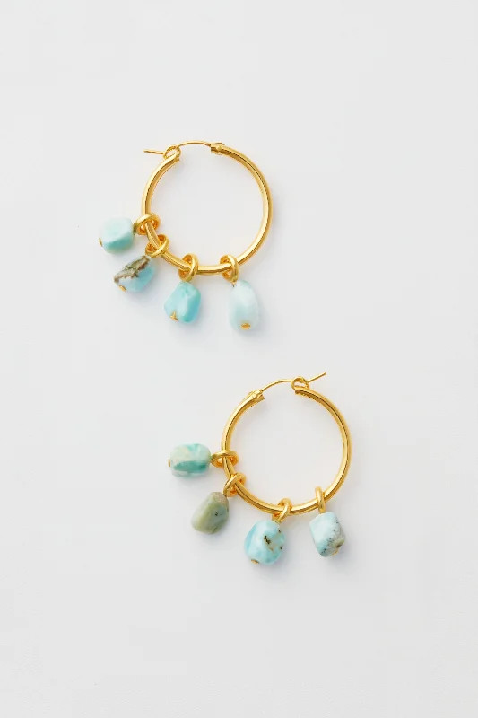 Drop Earrings for Birthday Celebration -Light Blue Wanderer Earrings