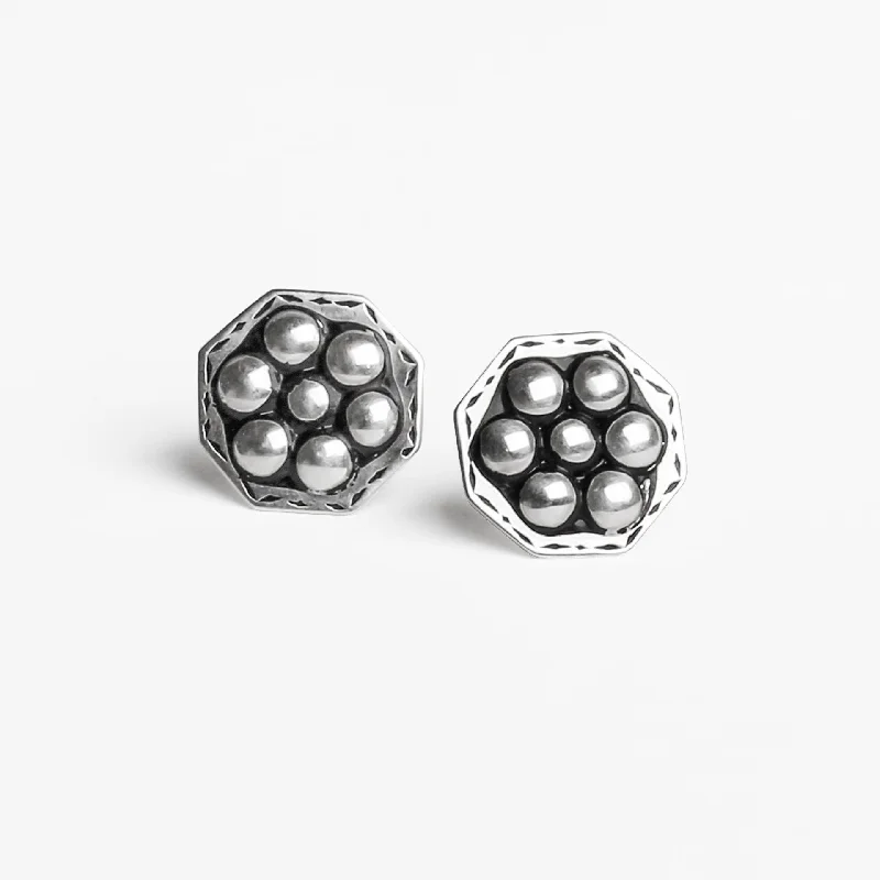 Short Drop Earrings for Subtle -Octo studs EARRINGS