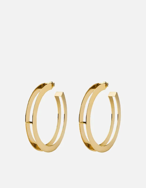 Drop Earrings with Knot Designs -Opus Earrings, Gold