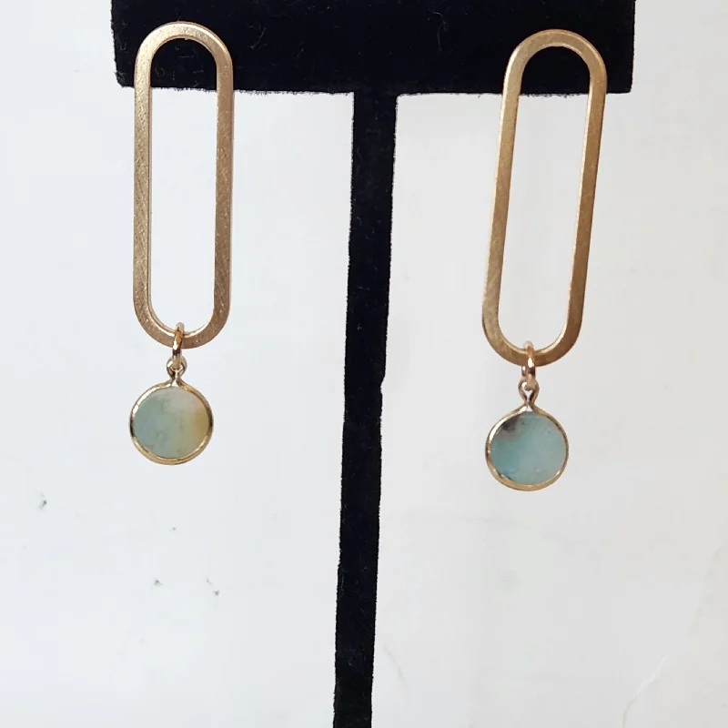 Small Drop Earrings for Delicate -Swirl Deco Earrings