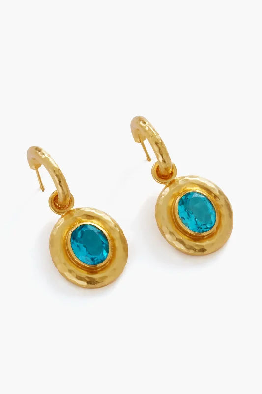 Drop Earrings for Gym Workout -Topaz Quartz Ios Earrings