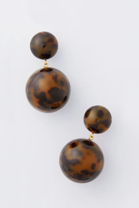 Drop Earrings for Mother's Day -Tortoise Lantern Earrings